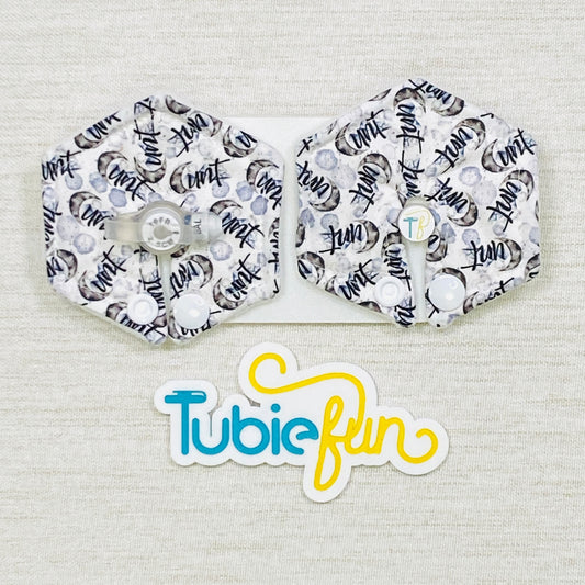 Hexagon G-Tube Button Pad Cover - Moody Moons