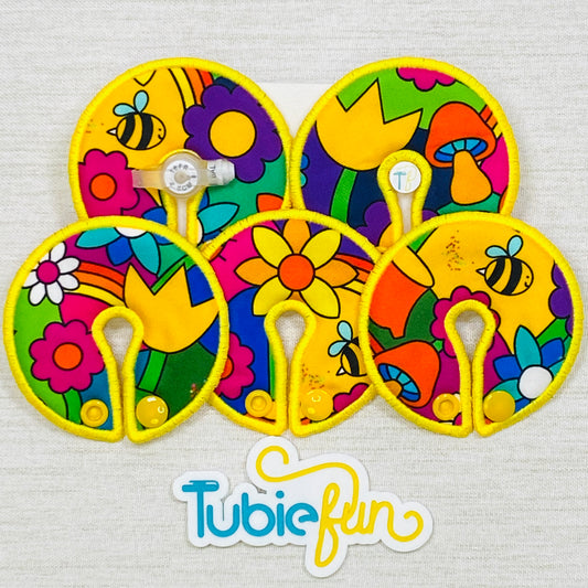 Button Pad Cover Large - Flower Power