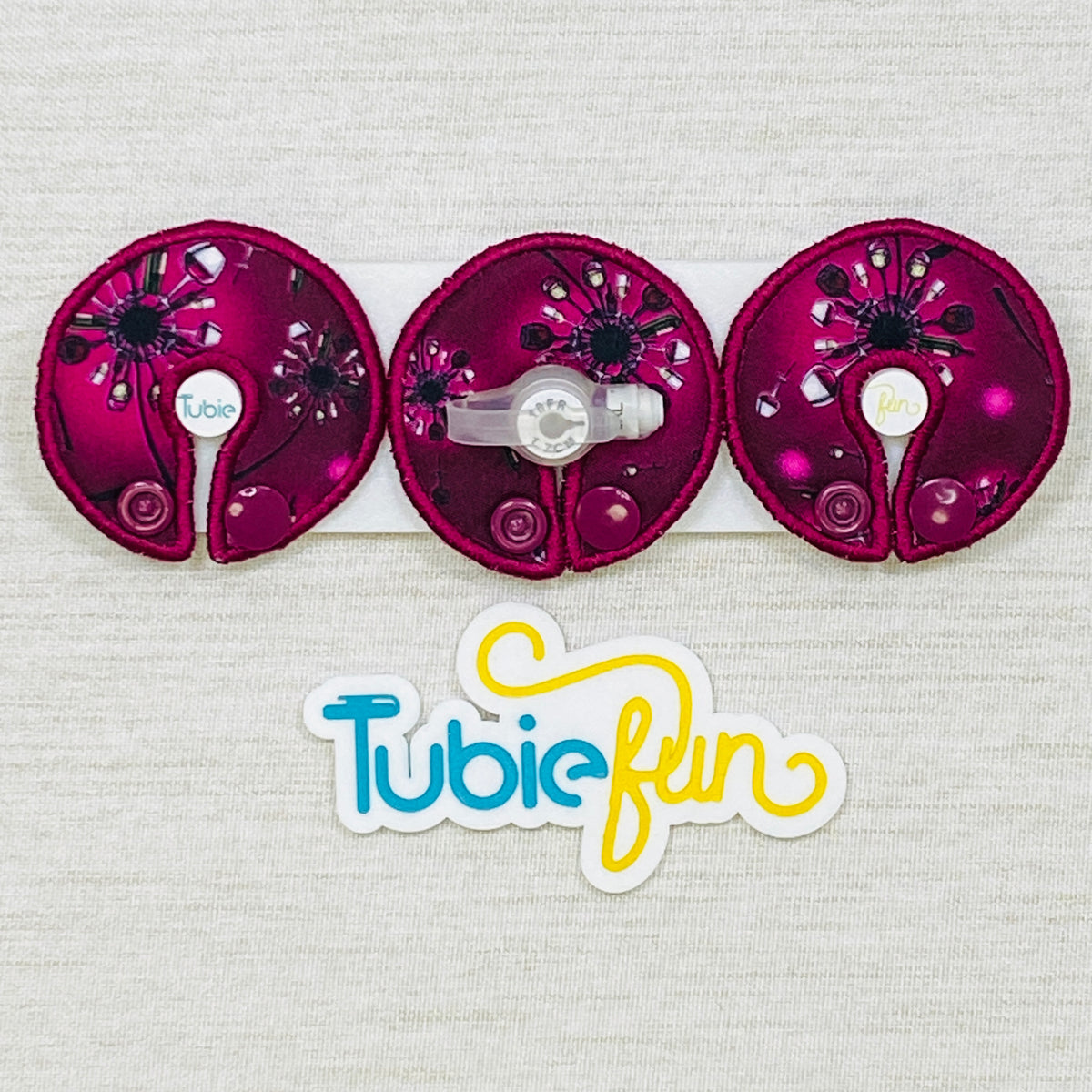 G-Tube Button Pad Cover - Wine Wishes