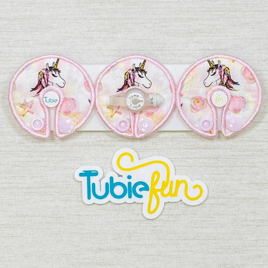G-Tube Button Pad Cover - Unicorn Wishes