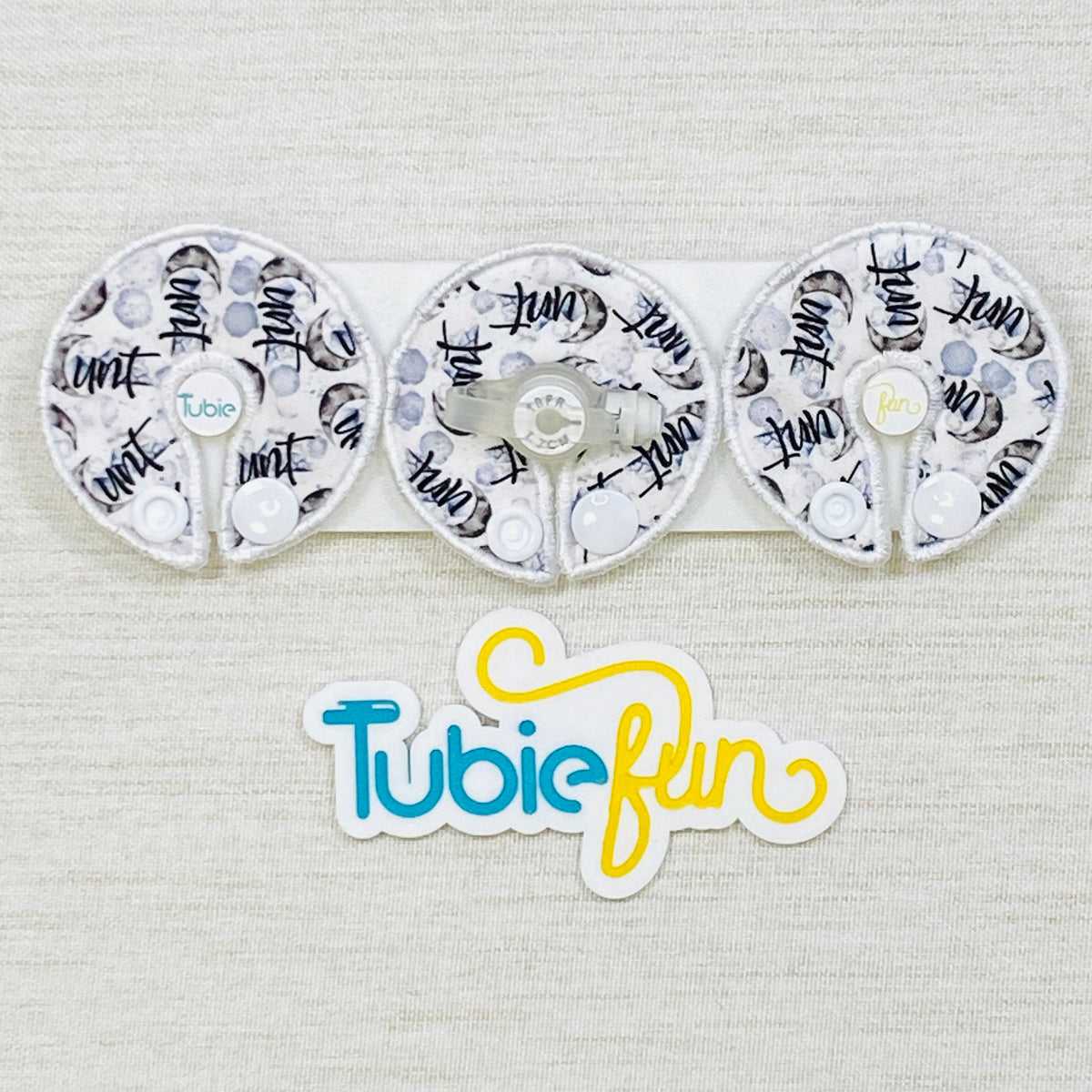 G-Tube Button Pad Cover - Moody Moons
