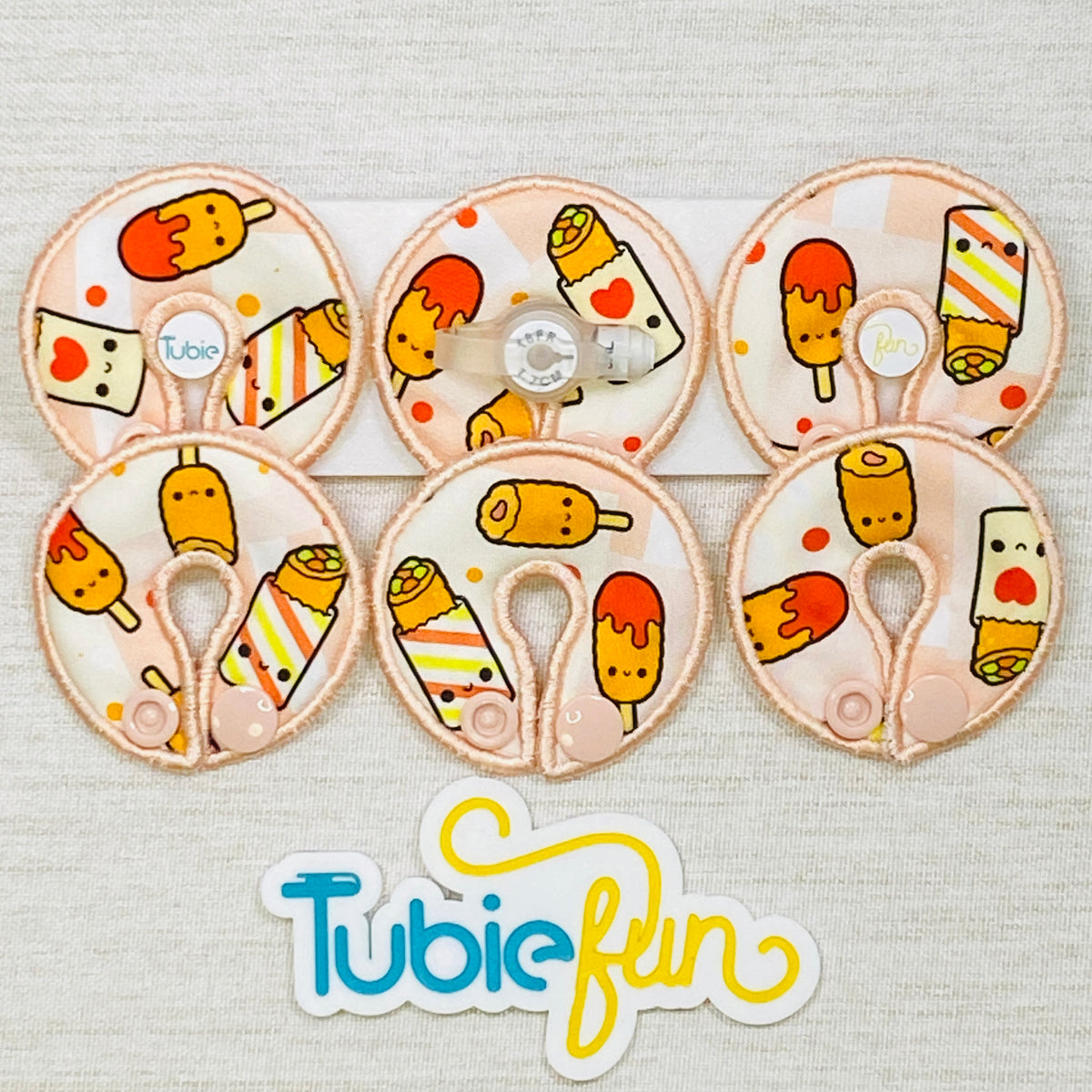 G-Tube Button Pad Cover - Fast Food Love