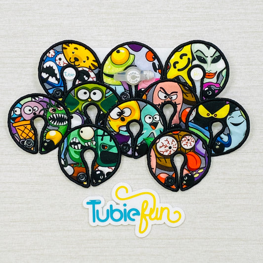 G-Tube Button Pad Cover - Spooky Squad