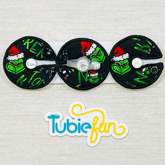 G-Tube Button Pad Cover - Festive Mischief