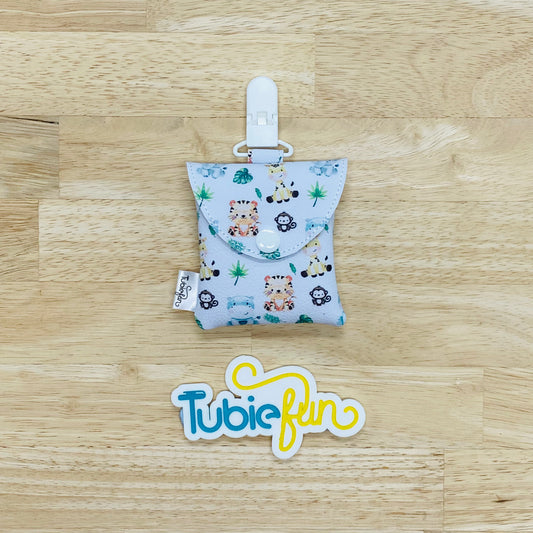 Tubing Pouch - Baby Animals on White