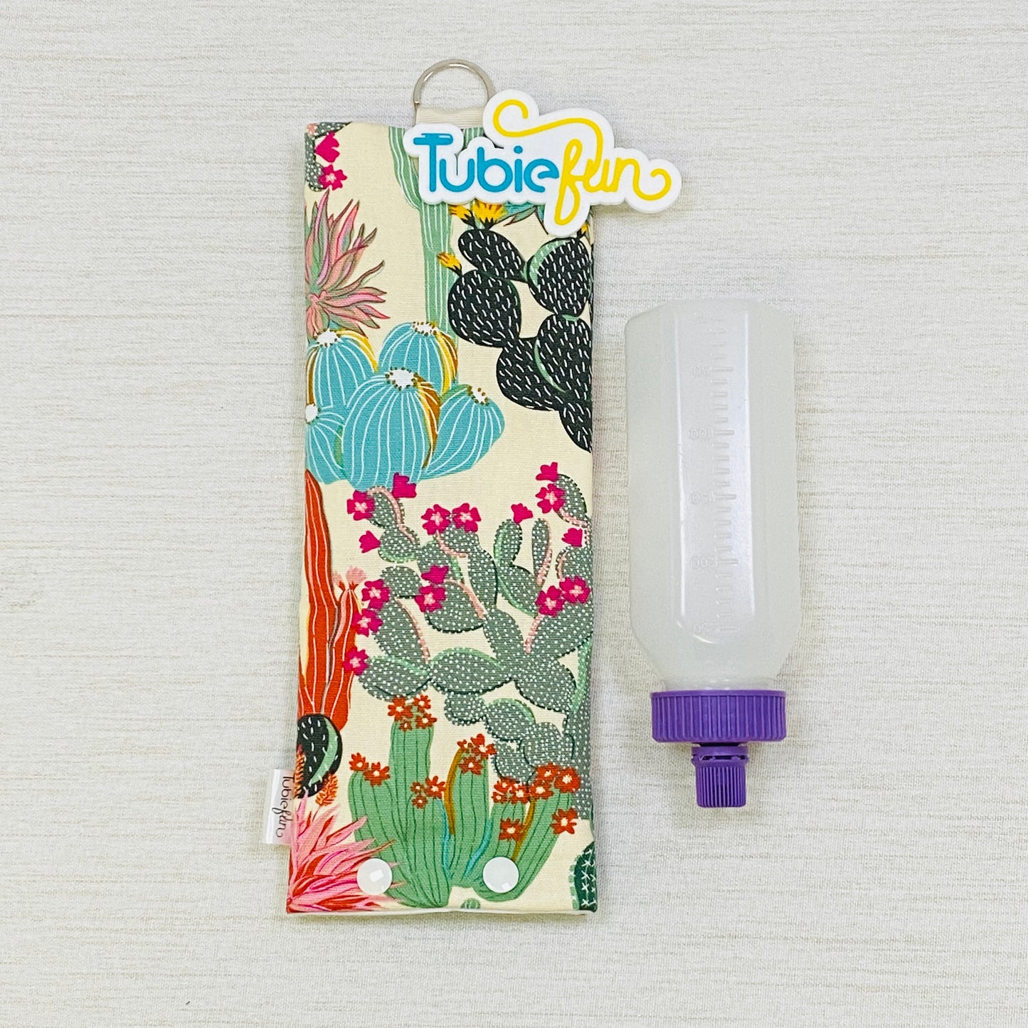 Insulated Milk Bag Suitable for 250ml Bottle in - Cacti on Cream