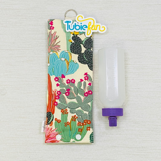 Insulated Milk Bag Suitable for 250ml Bottle in - Cacti on Cream
