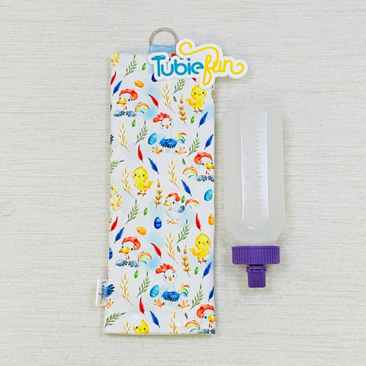 Insulated Milk Bag Suitable for 250ml Bottle in - Chicks on White