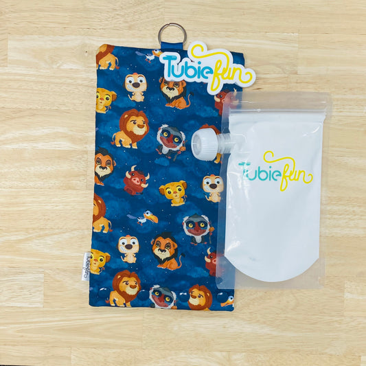 Insulated Milk Bag Suitable for Tubie Fun 500ml Reusable Pouches - Animal King