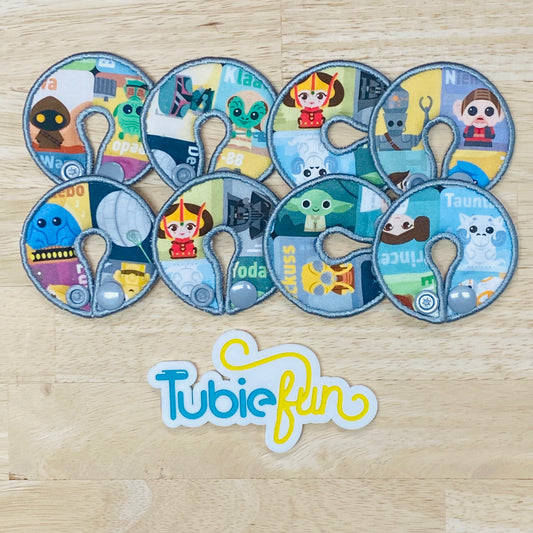G-Tube Button Pad Cover - Star Character Panels