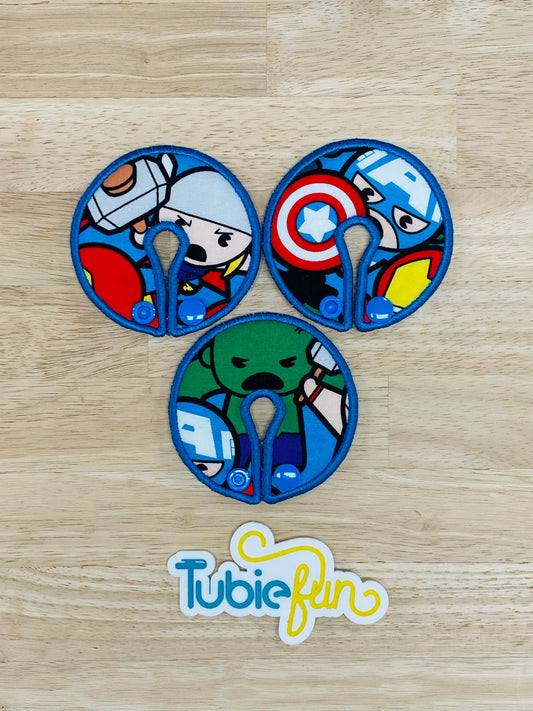 Button Pad Cover Large - Large Comic Heroes