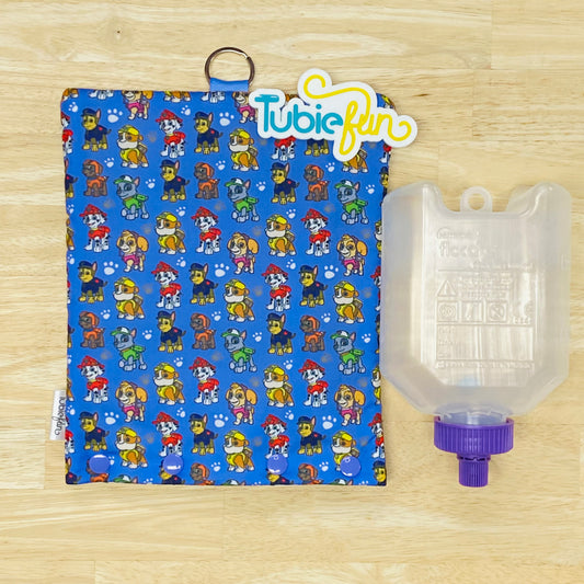 Insulated Milk Bag Suitable for 500ml Flocare Bottle in - Pup Patrol on Purple