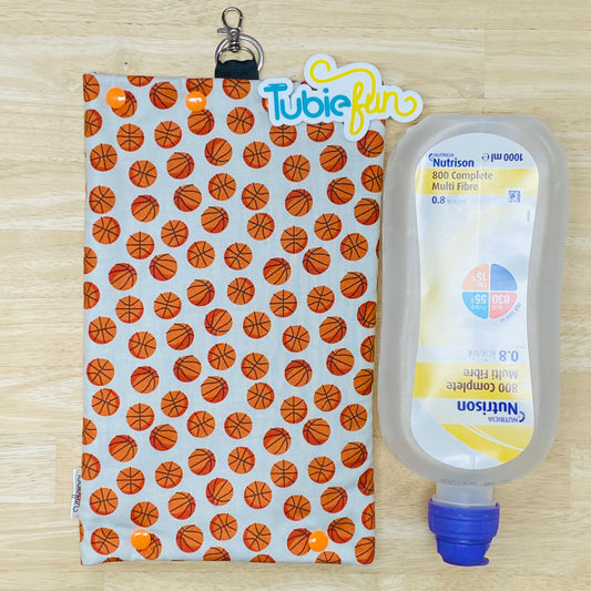 Insulated Milk Bag Suitable for 1L Flocare Bottle - Basketballs