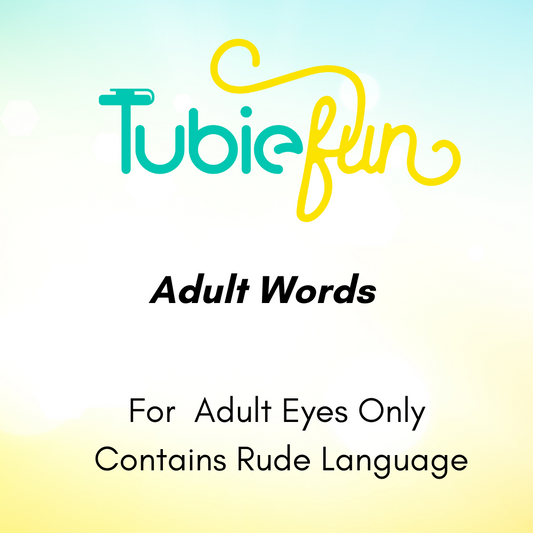 Feeding Tube Connection Cover - Adult Words