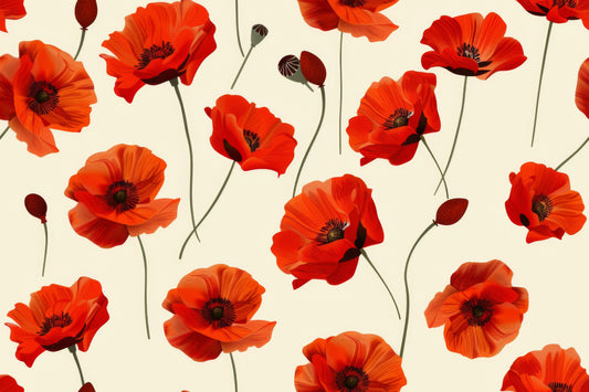 Nasogastric and Oxygen Tape - Poppies