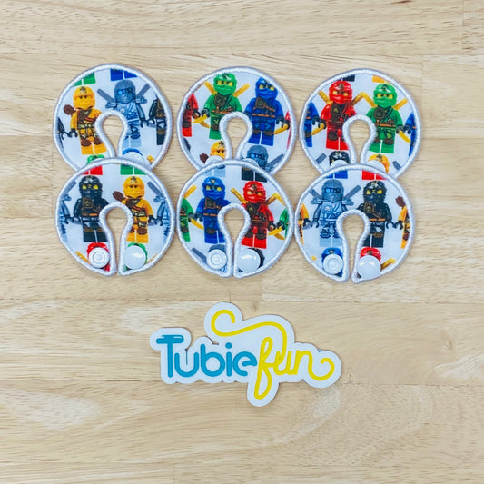 G-Tube Button Pad Cover - Colourful Ninjas