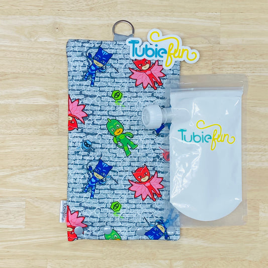 Insulated Milk Bag Suitable for Tubie Fun 500ml Reusable Pouches - PJ Heros