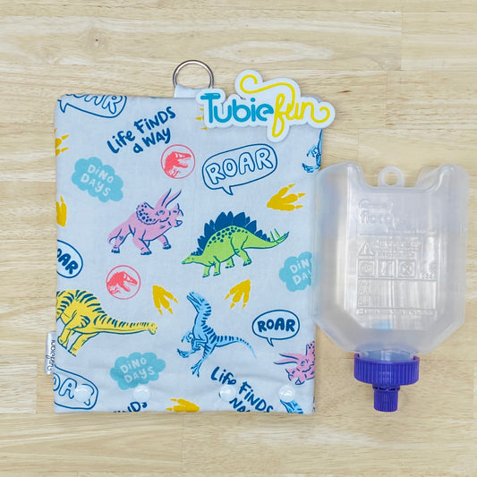 Insulated Milk Bag Suitable for 500ml Flocare Bottle in - Coloured Dinos