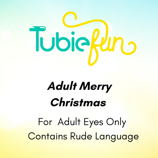 Feeding Tube Connection Cover - Adult Merry Chrismas