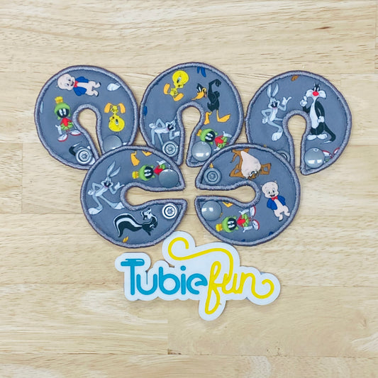 G-Tube Button Pad Cover - Looney Characters