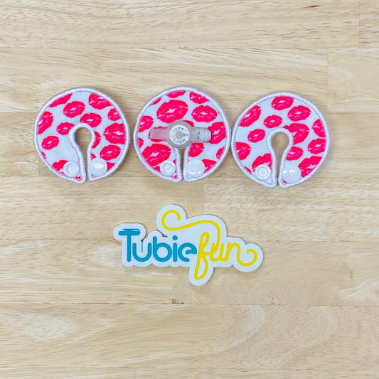 G-Tube Button Pad Cover - Lips