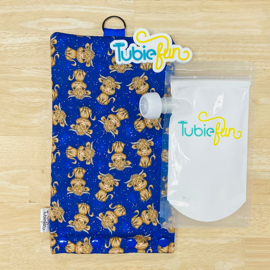 Insulated Milk Bag Suitable for Tubie Fun 500ml Reusable Pouches - Hyland Cows