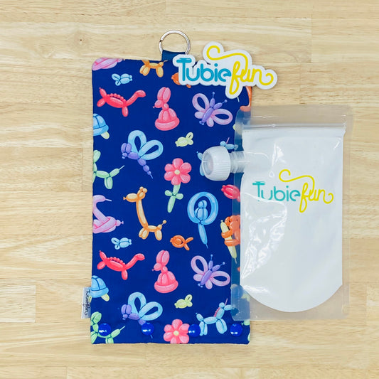 Insulated Milk Bag Suitable for Tubie Fun 500ml Reusable Pouches - Balloon Animals