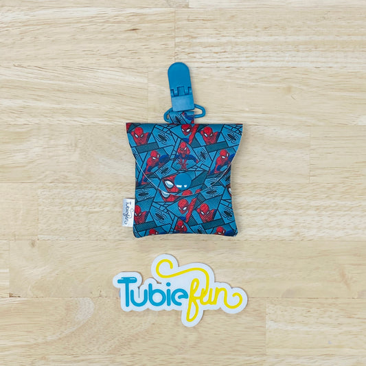 Tubing Pouch - Spidey on Blue