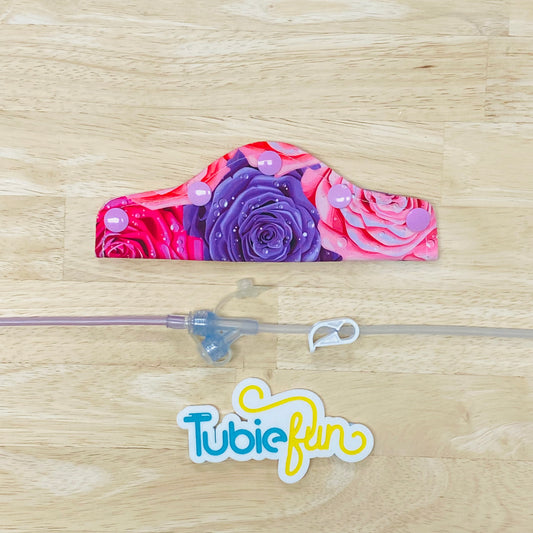 Feeding Tube Connection Cover - Large Roses