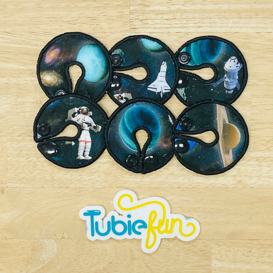 G-Tube Button Pad Cover - Astronauts and Space