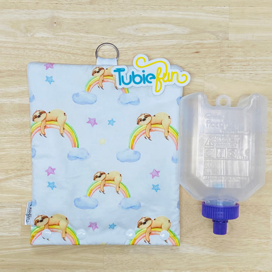 Insulated Milk Bag Suitable for 500ml Flocare Bottle in - Sloths on Rainbows