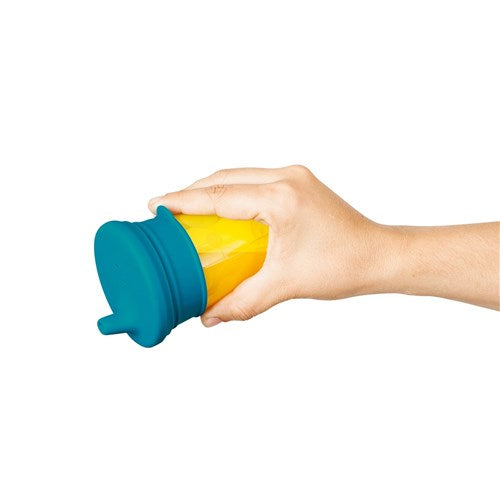 Snug Spout 3pk Silicone Lids - Teal/Orange