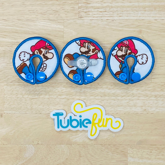 G-Tube Button Pad Cover - Mario