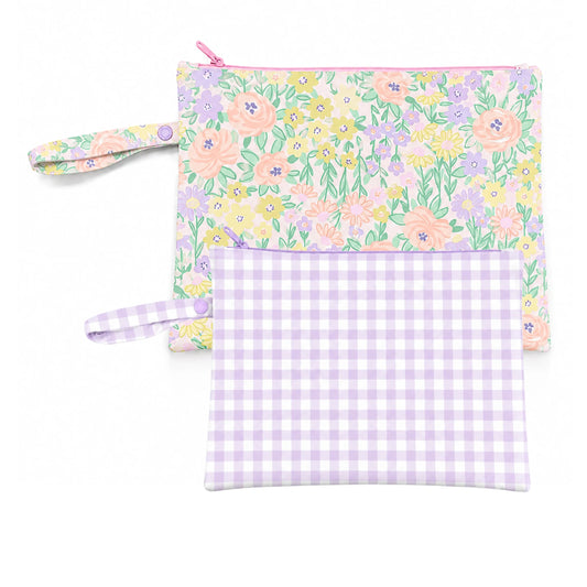 Syringe Bag Set of 2 Duo - Blossom Sherbet/Lilac Gingham