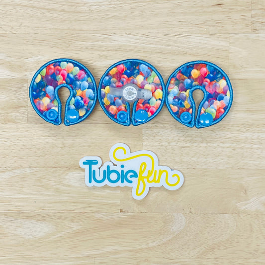G-Tube Button Pad Cover - Balloons