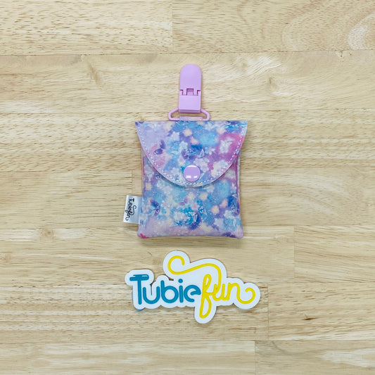 Tubing Pouch - Pink Ombre with Butterflies