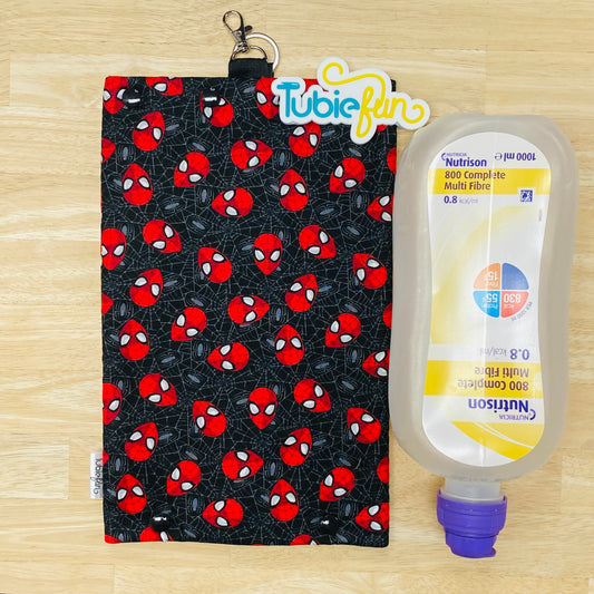 Insulated Milk Bag Suitable for 1L Flocare Bottle - Spidey Faces