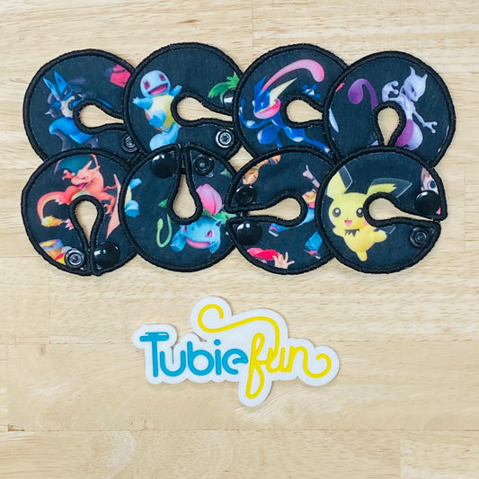 G-Tube Button Pad Cover - Pocket Monsters on Black