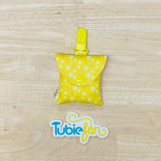Tubing Pouch - Paws on Yellow