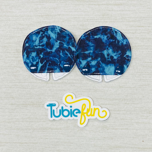 Covered Button Pad - Blue Ombre