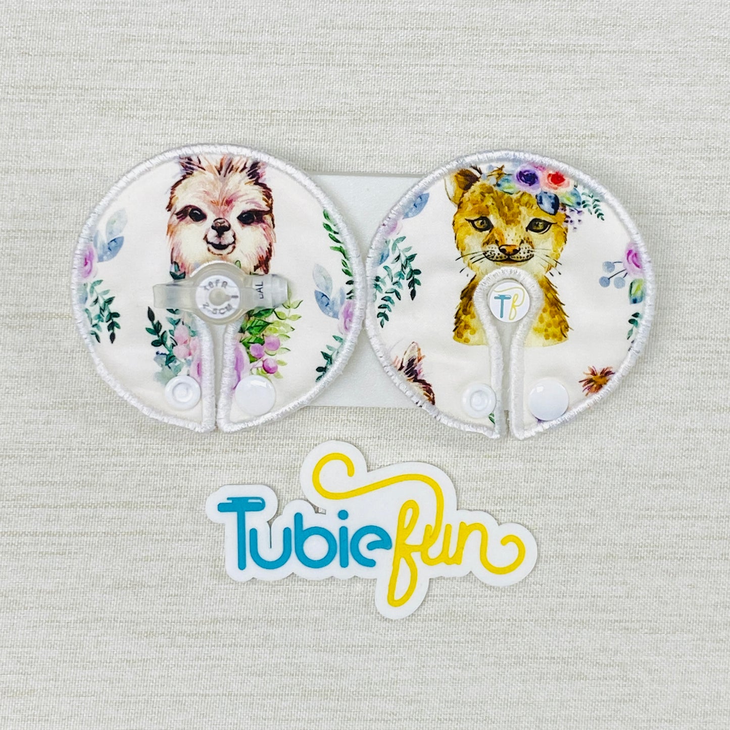 Button Pad Cover Large - Animals and Flowers