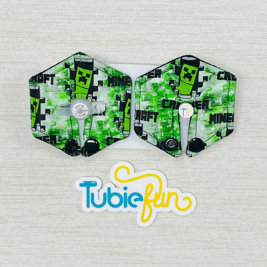 Hexagon G-Tube Button Pad Cover - Creeper