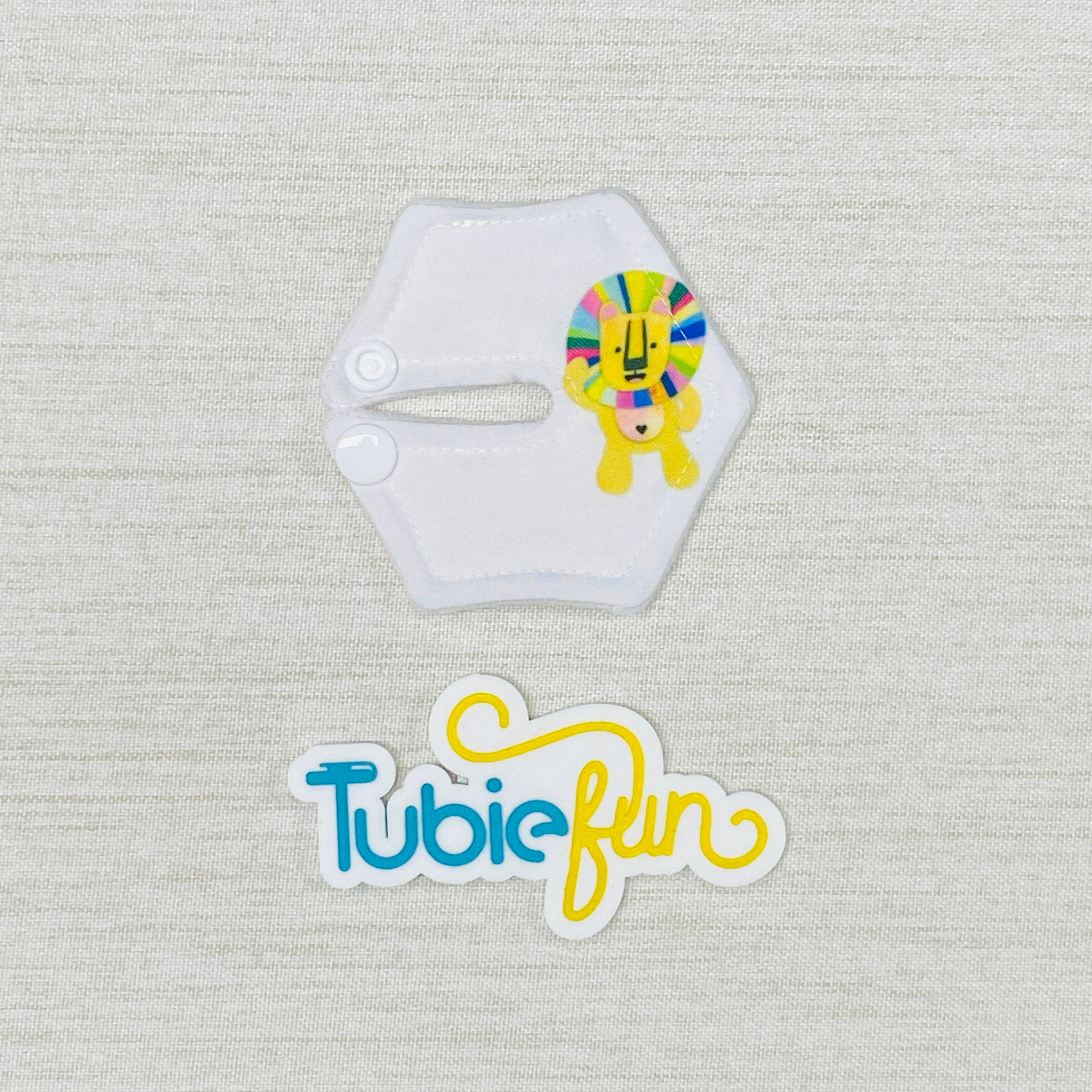 Hexagon G-Tube Button Pad Cover - Kasey Rainbow Luka – Tubie Fun