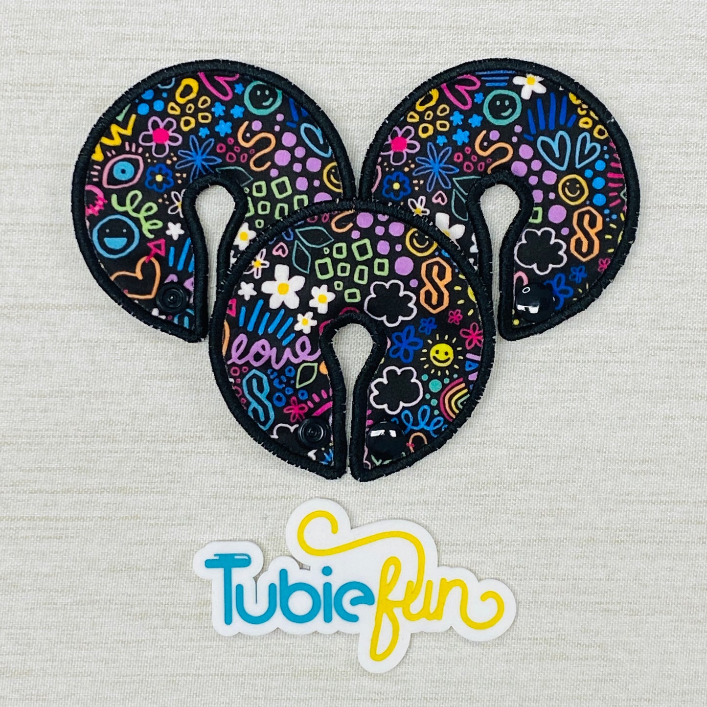 Button Pad Cover Large - Kasey Rainbow Teenage Dream