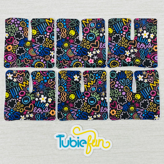 Tracheostomy Pad Cover - Kasey Rainbow Teenage Dream