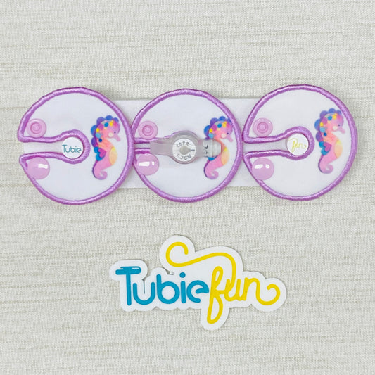 G-Tube Button Pad Cover - Kasey Rainbow Stevie the Seahorse