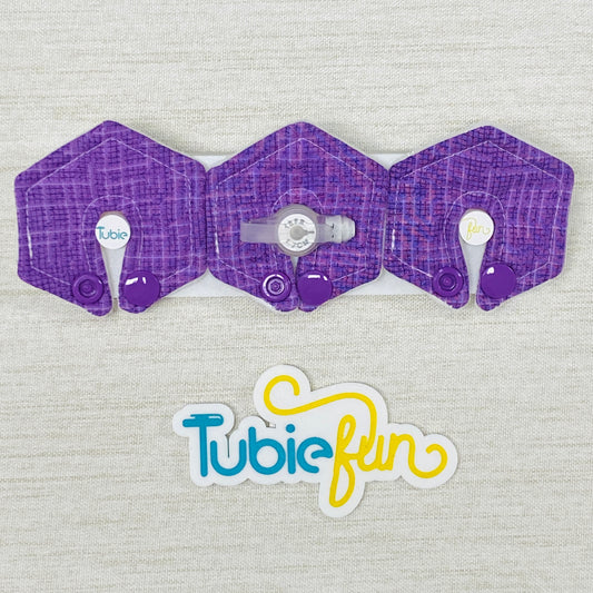 Mini Hexagon G-Tube Button Pad Cover - Purple Patterned