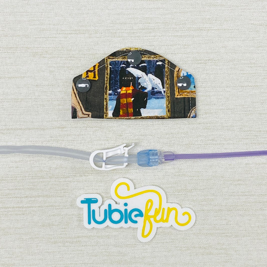 Feeding Tube Mini Connection Cover - Wizard and Owl