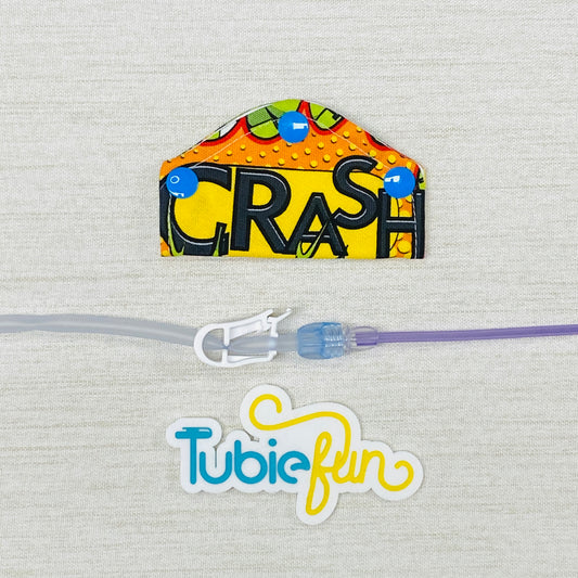 Feeding Tube Mini Connection Cover - Comic Words