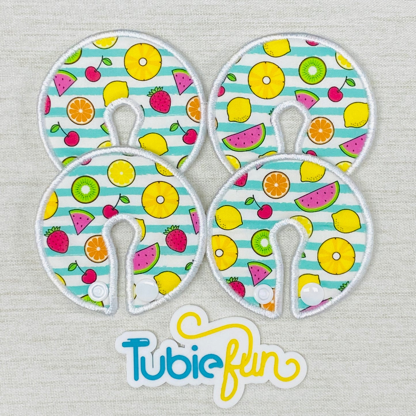 Button Pad Cover Large - Summer Fruits